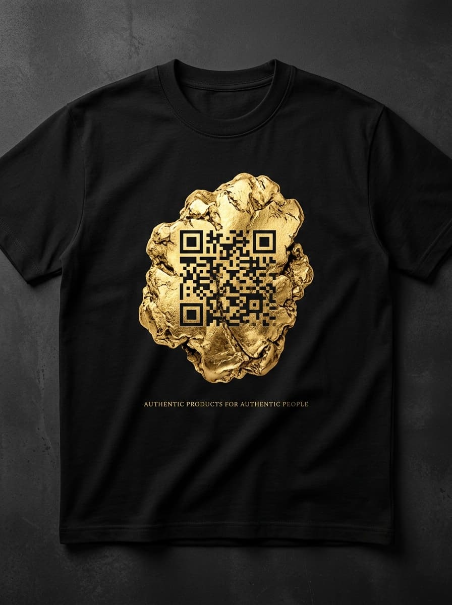 Gold Nugget Signature Tee - Onyx Black