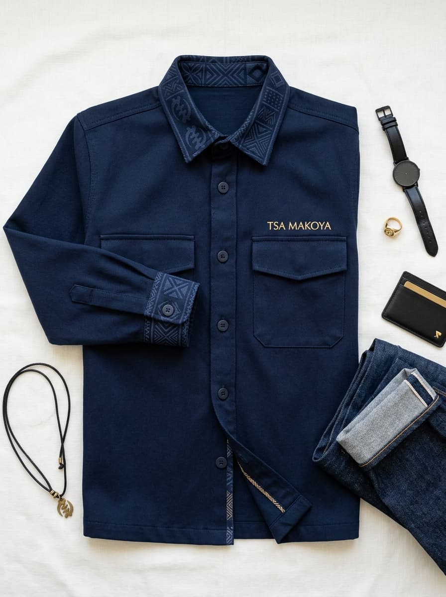 Heritage Overshirt - Deep Navy Blue